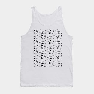 Abstract Faces Modern Tank Top